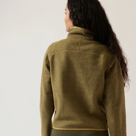 Athleta Stroll Fleece Jacket in Tapestry Gold - Picture 2 of 9